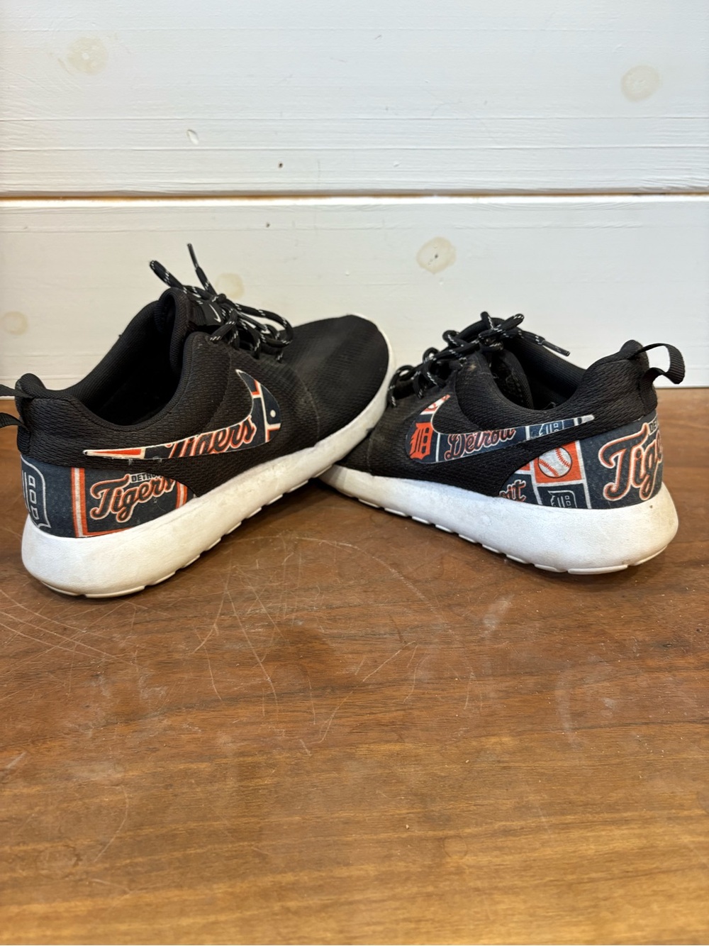 Detroit Tigers Black Athletic Sneakers